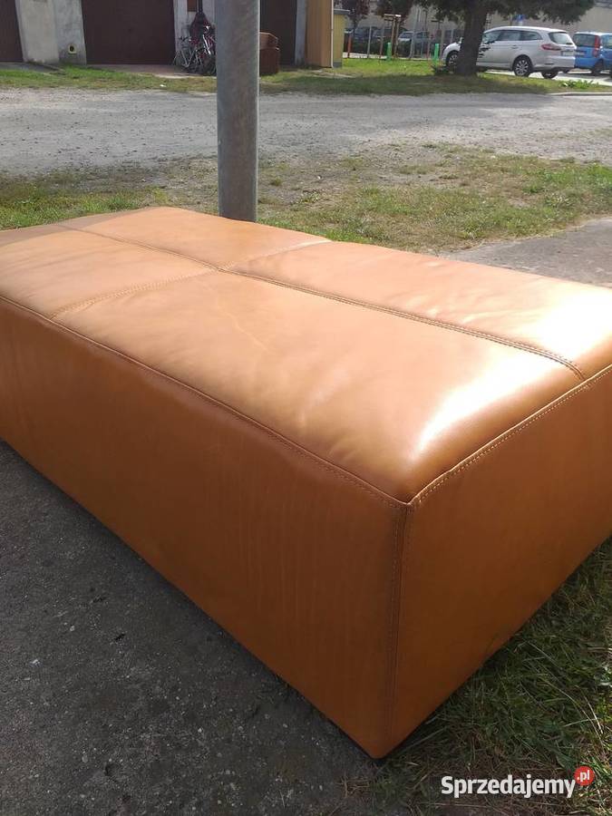 Pufa 140x70x40 skora naturalna Kórnik