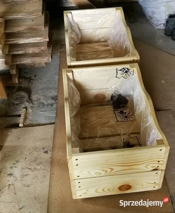 Donica drewniana prostokątna kwietnik osłonka Radków