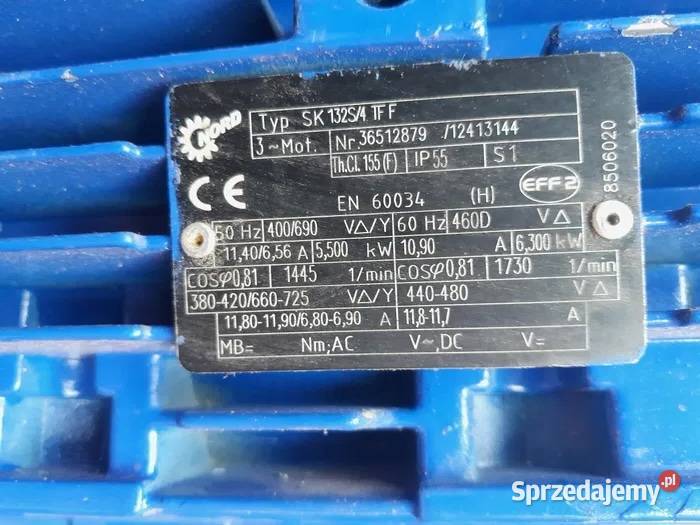Motoreduktor przekładnia Nord 55kw 75kw Sidzina
