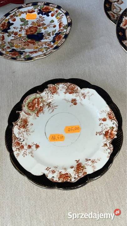 Angielski talerzyk deserowy Bez sygnatury Gdańsk