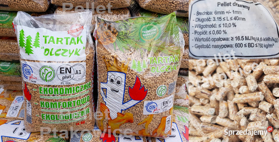 Pellet Rezult A1 Śląsk pelet drzewny z dostawą śląskie Tarnowskie Góry sprzedam