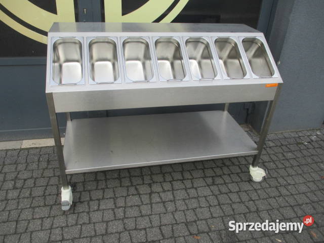 STÓŁ DYSPENSER NA SURÓWKI GASTRONOMICZNY Z PÓŁKĄ sprzedam