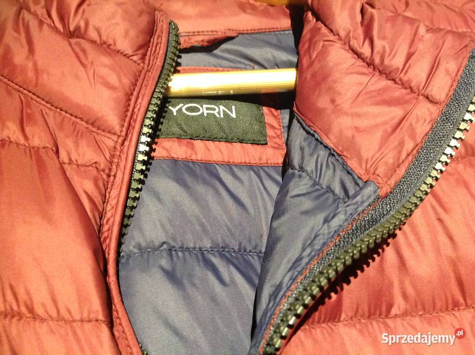 Kurtka Przejściowa Puchowa Męska YORN L Bordowa lubuskie Nowa Sól sprzedam