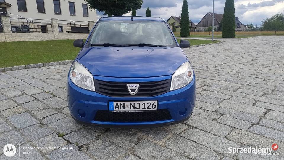 DACIA SANDERO 2009 BENZYNA ALU KLIMA CD OKAZJA 90KM