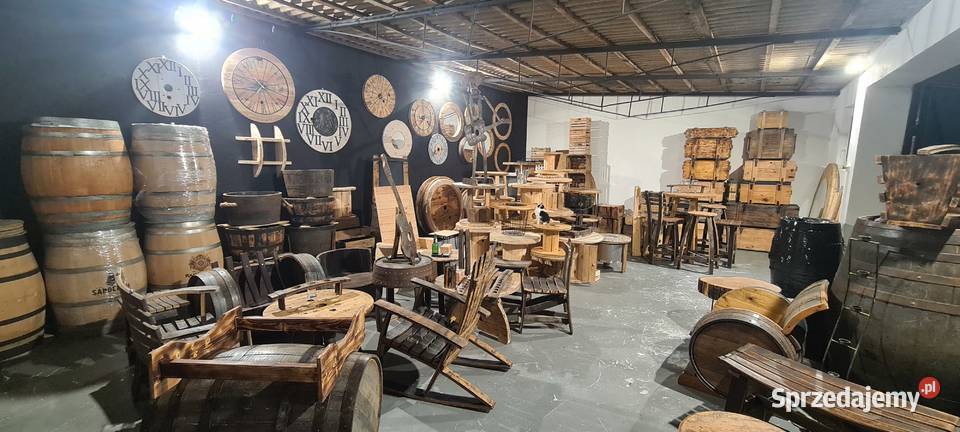 świecznik z deski beczki LoftStyle