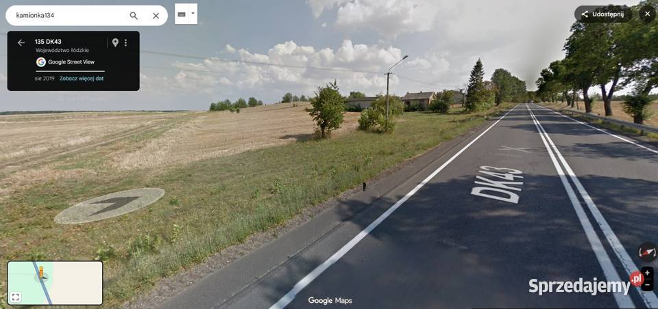 Sprzedam działkę rolno budowlaną Kamionka