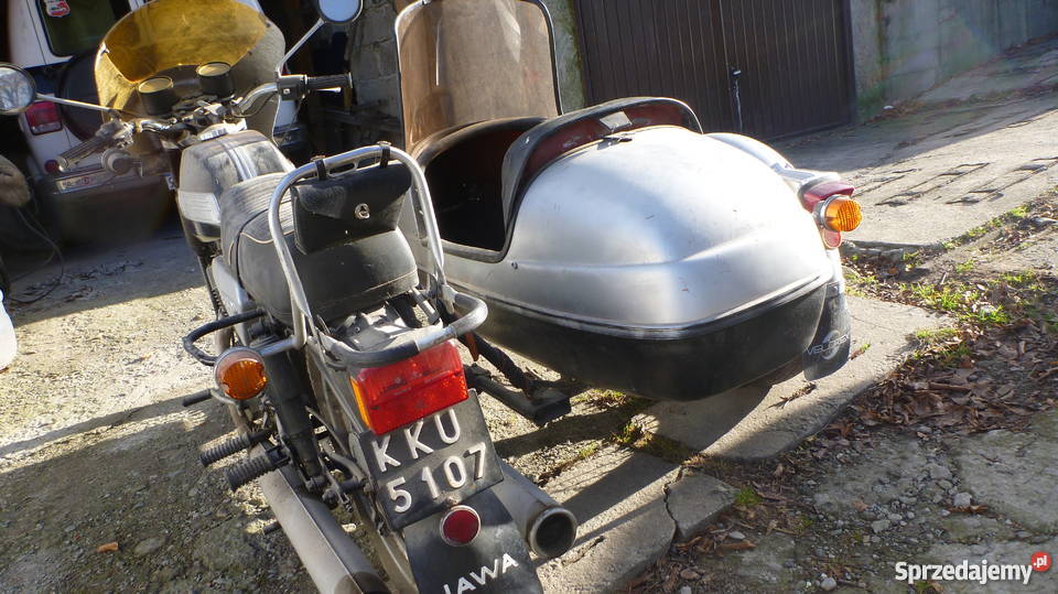 JAWA 350 DE LUX VELOREX 562 z wózkiem bocznym kupiony w Polsce małopolskie Sławkowice