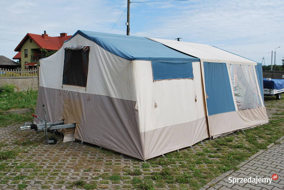 PRZYCZEPA KEMPINGOWA NAMIOTOWA CONWAY CORTINA mazowieckie Grzebowilk