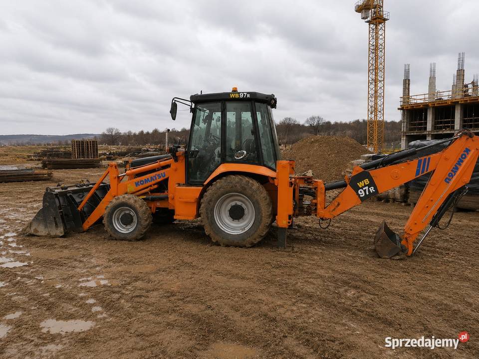 Koparko ładowarka Komatsu podkarpackie Rymanów