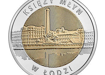 5 zł Odkryj Polskę Księży Młyn w Łodzi 2016 + Folder