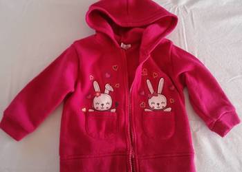 Bluza polarowa rozpinana z kapturem rozmiar 80cm