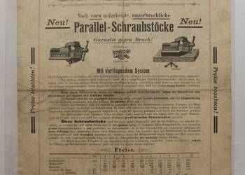 Stara reklama Höfinghoff & Schmidt stare imadło ok. 1890