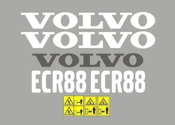 Naklejki oklejenie VOLVO ECR88 Zamiennik