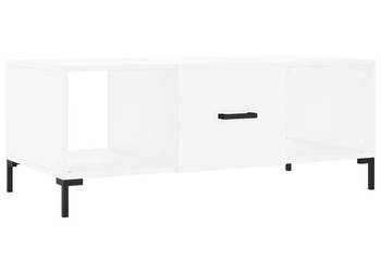Stolik kawowy biały 102x50x40 cm materiał drewnopochodny WM-829300