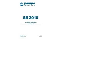 Sampo kombajn SR 2010 instrukcja obsługi, katalog części PL
