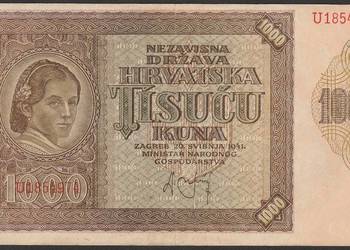 Chorwacja 1000 kuna 1971 - stan 2+