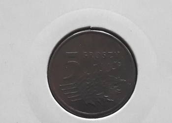 5 Groszy 1990 r. - UNC-patyna