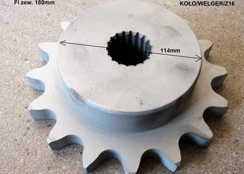Koło łańcuchowe Z-16 1 1/4" fi 36/32mm zew. 180mm do prasy Welger