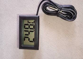 termometr samochodowy zewnętrzny -50 do +110st nowy czarny