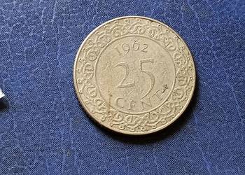 Stare monety 25 cent 1962 Surinam