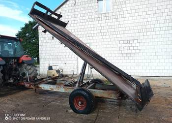 Przyczepa wywrotka 6t na 3 strony z hamulcem oryginalna na dwa tloki Przyczepa wywrotka 6t na 3 strony z hamulcem oryginalna na dwa tloki