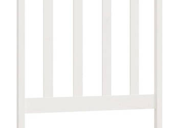 Wezgłowie łóżka białe 95x4x100 cm lite drewno sosnowe WM-822238