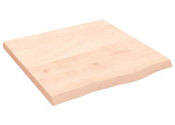 Blat stołu 60x60x(2-4) cm surowe lite drewno dębowe WM-3156288