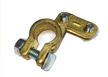 Klema akumulatorowa mosiężna uniwersalna +/- Klema akumulatorowa mosiężna uniwersalna +/-