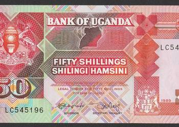 Uganda 50 shilling 1989 - stan bankowy UNC