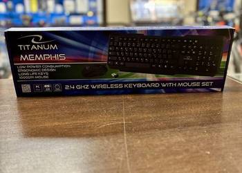 Bezprzewodowy zestaw klawiatura i mysz Titanum USB