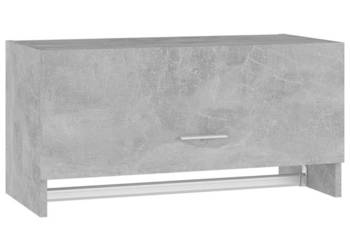 Szafka szarość betonu 70x325x35 cm materiał drewnopochodny WM-808246