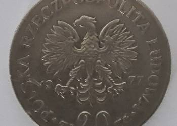 Moneta 20 złotych polskich PLZ z PRL-u Marceli Nowotko