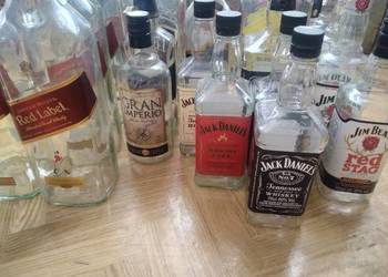 Butelki po whisky bourbon jim beam j. walker j. daniels