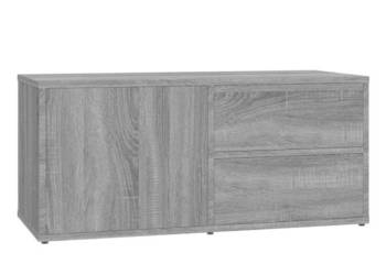 Szafka pod telewizor szary dąb sonoma 80x34x36 cm WM-815496