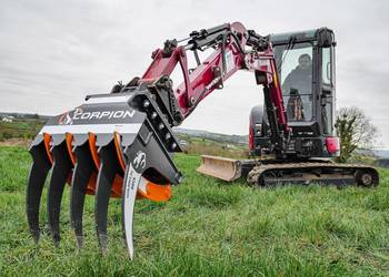 Chwytak do minikoparki MDE Scorpion S500 1,5-4 ton