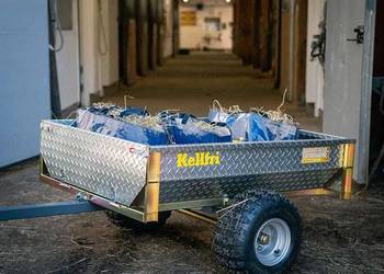 Przyczepka do QUADA z wywrotem  500 kg - blacha ryflowana ocynkowana