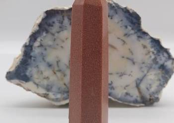 Kolekcjonerski kryształ Piasek pustyni obelisk stojący stożek 85mm #35