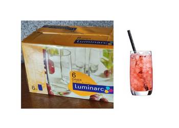 komplet szklanek Luminarc NOWE  6 sztuk drink