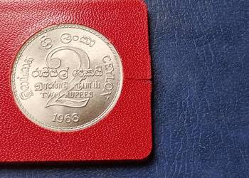 Stare monety 2 rupie 1968 FAO Cejlon mennicza