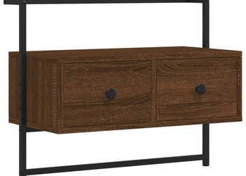 Szafka pod telewizor ścienna brązowy dąb 605x30x51 cm WM-833457
