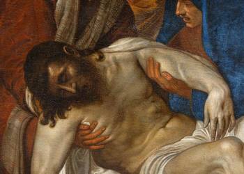 Obraz złożenie do grobu antyk