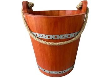 Wiadro drewniane ozdobne dekoracyjne wiaderko do studni cebrzyk Kolory 9,8L