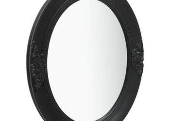 Lustro ścienne w stylu barokowym 50x60 cm czarne WM-320351