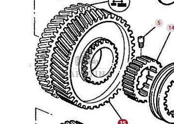 Massey Ferguson 3690 Koło Zębate Zębatka Skrzyni Biegów Przekładni Dynashi…