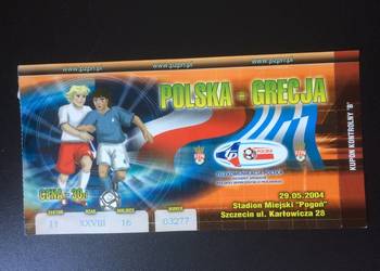 ( 885. ) Bilet Na Mecz Polska - Grecja 2004 R.