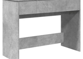 Toaletka z lustrem szarość betonu 100x45x76 cm WM-840698
