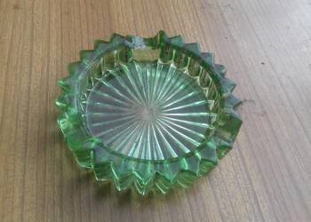 Stara zielona popielniczka PRL Stara zielona popielniczka PRL