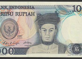 INDONEZJA 1000 RUPIAH 1987 - STAN BANKOWY UNC