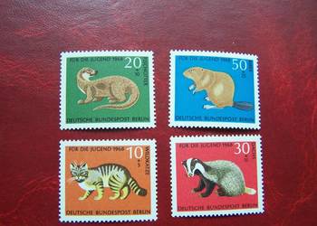 Niemcy Berlin Zachodni 1968 MNH Mi. 316/19 Fauna Zwierzęta  a