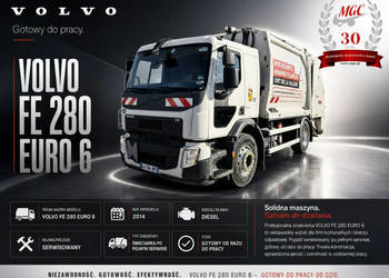 śmieciarki Volvo FE 280 / EURO 6 Volvo FE 280 / 13M3 / GEESINKNORBA / EURO…
